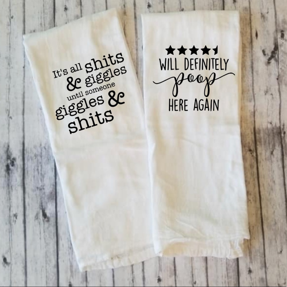 💩 Funny Bathroom Hand towels